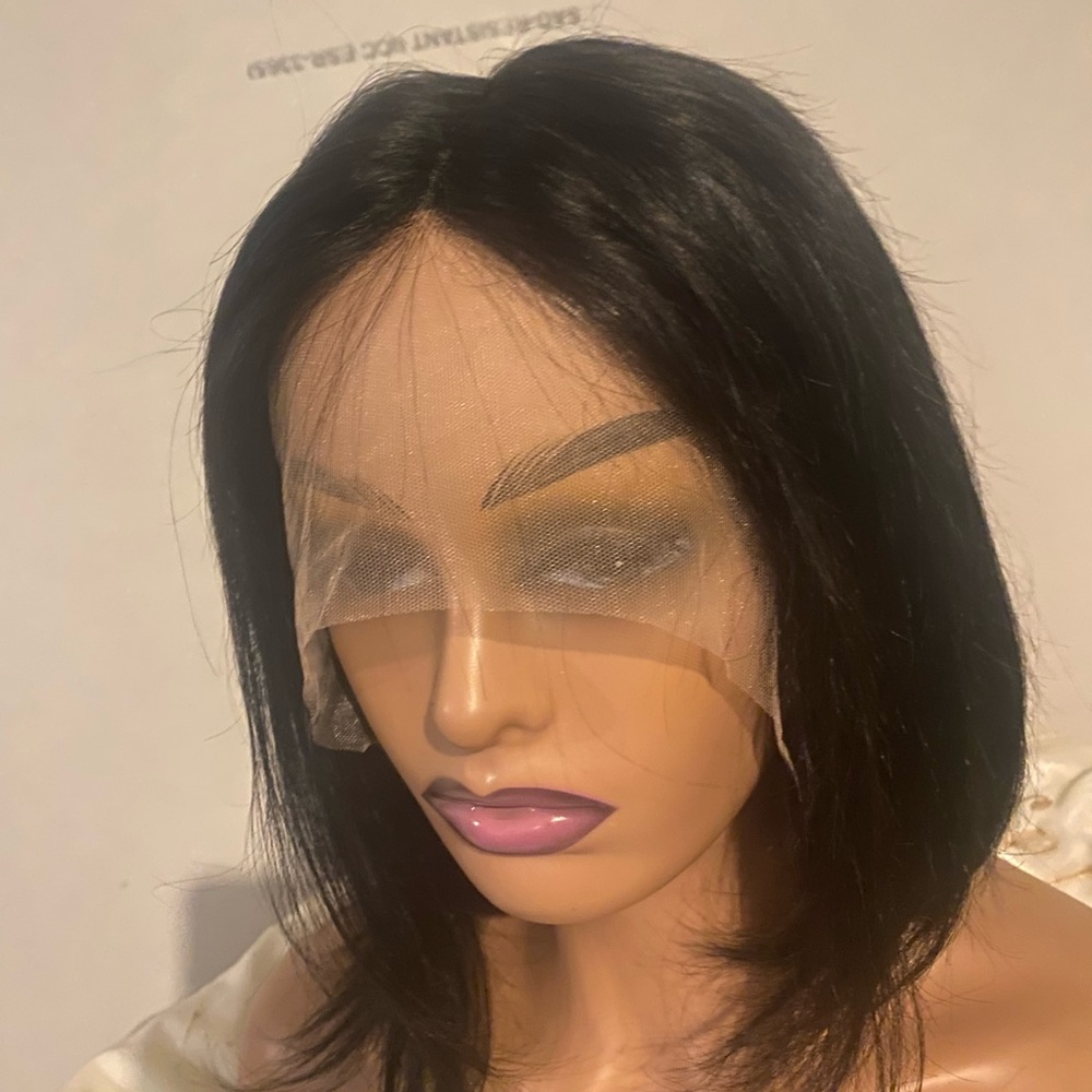 Wig 100% human for sale, short bob wig wig lace front human hair wigs for women.